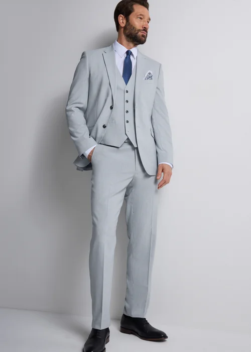 Taylor & Wright Dalton Grey Tailored Fit Suit Jacket - 52 Chest Short Image 2