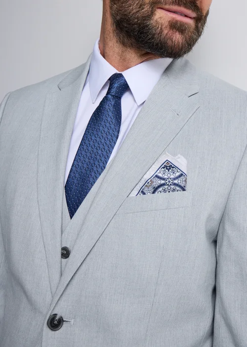 Taylor & Wright Dalton Grey Tailored Fit Suit Jacket - 52 Chest Short Image 3