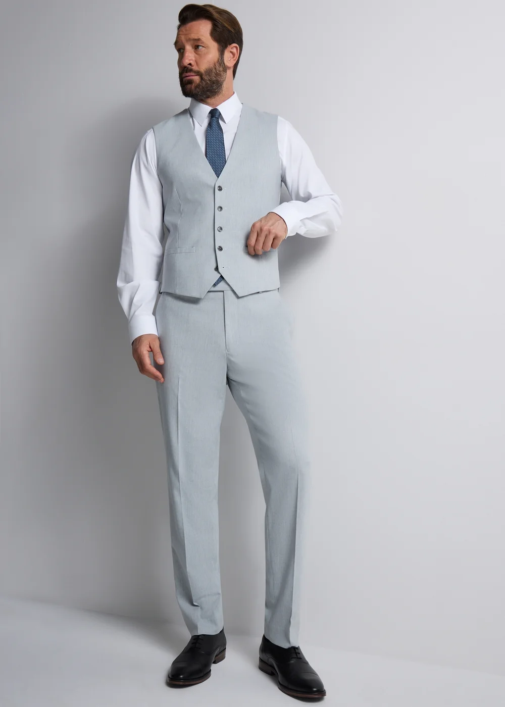 Taylor & Wright Dalton Grey Tailored Fit Suit Trousers - 40 Waist 29 Leg Image 3