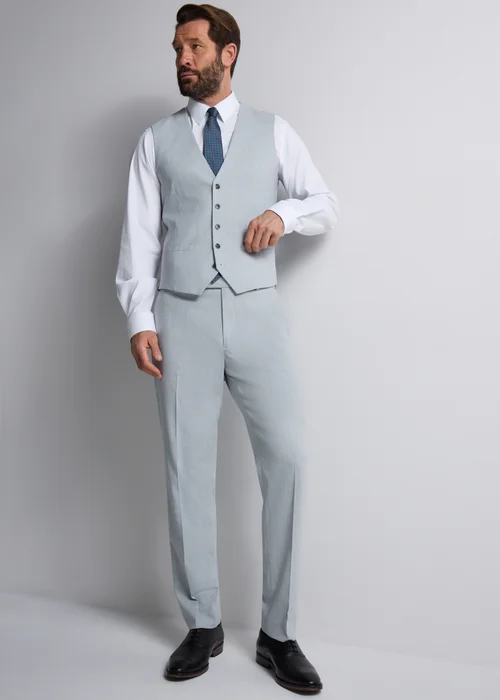 Taylor & Wright Dalton Grey Tailored Fit Suit Trousers - 40 Waist 29 Leg Image 3