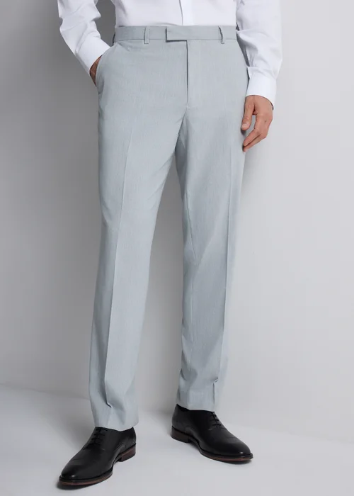 Taylor & Wright Dalton Grey Tailored Fit Suit Trousers - 40 Waist 29 Leg Image 1