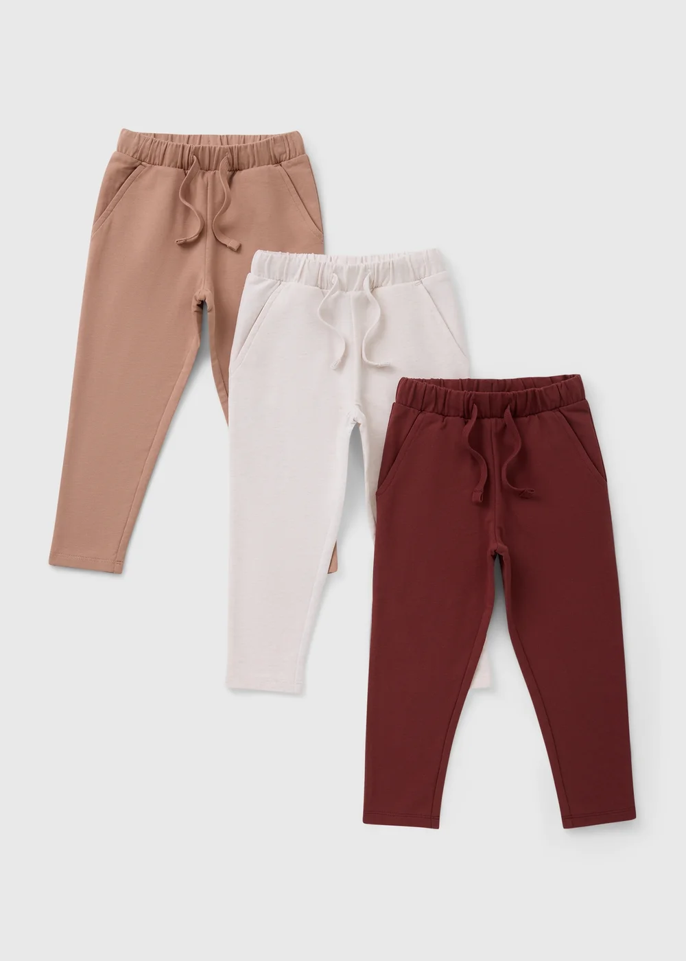 3 Pack Boys Neutral Leggings (1-7yrs) - Age 5 - 6 Years Image 1
