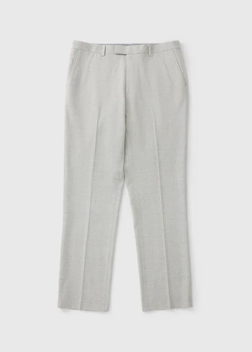 Taylor & Wright Elwood Grey Tailored Check Suit Trousers - 36 Waist 29 Leg Image 5