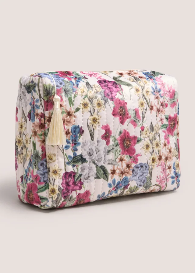 Floral Large Makeup Bag