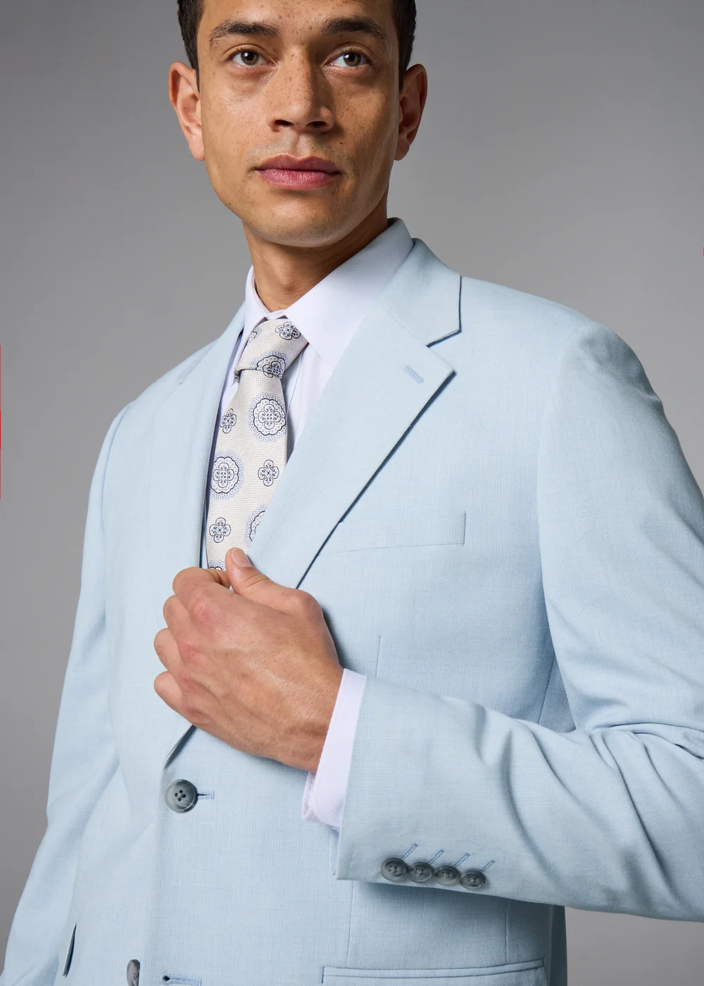 Taylor & Wright Everly Light Blue Slim Fit Suit Jacket - 34 Chest Short Image 3