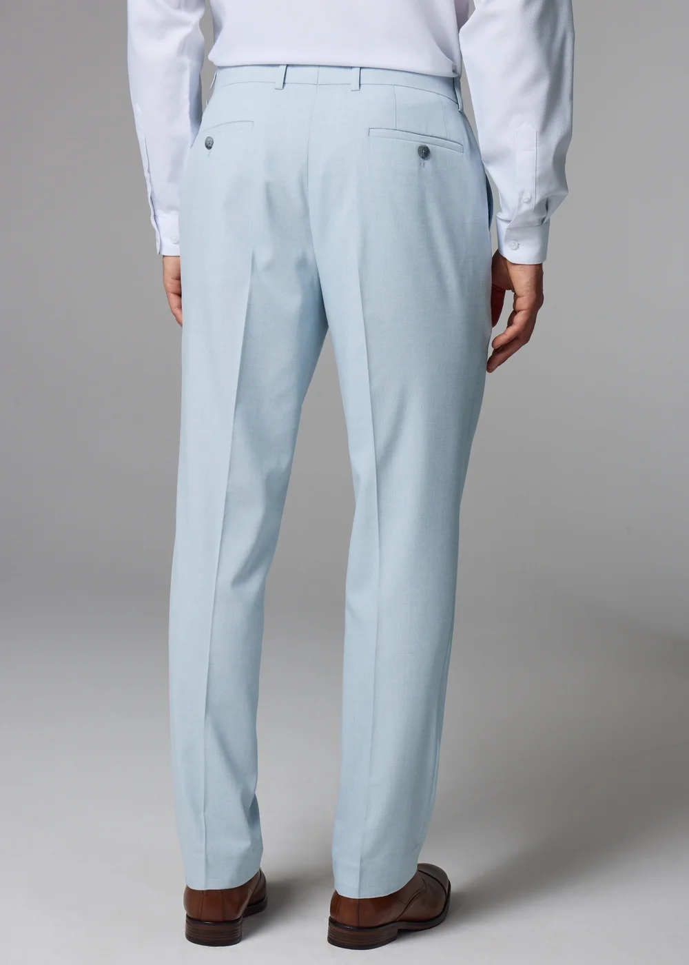 Taylor & Wright Light Blue Everly Slim Fit Suit Trousers - 36 Waist 33 Leg Image 2
