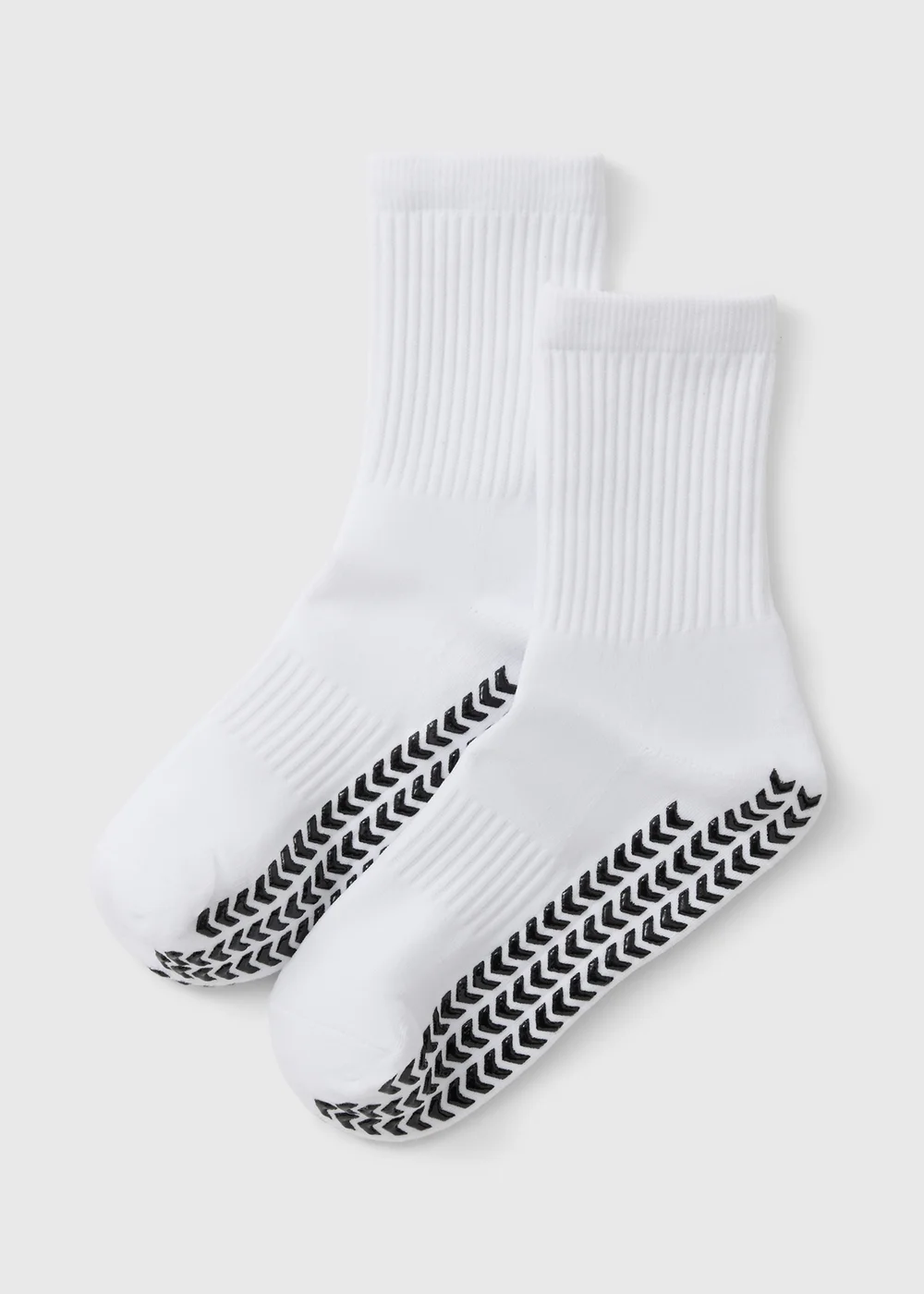 Boys White Football Grippy Socks (Younger 6-Older 6.5) - 6-8.5 Image 1
