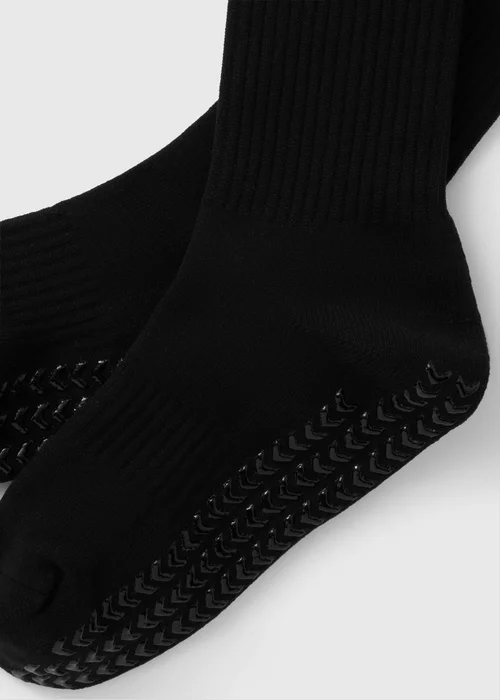 Boys Black Grippy Football Socks (Younger 6-Older 6.5) - 6-8.5 Image 2