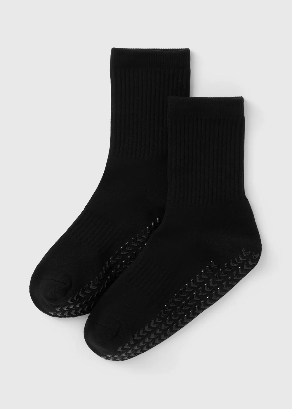 Boys Black Grippy Football Socks (Younger 6-Older 6.5) - 6-8.5 Image 1