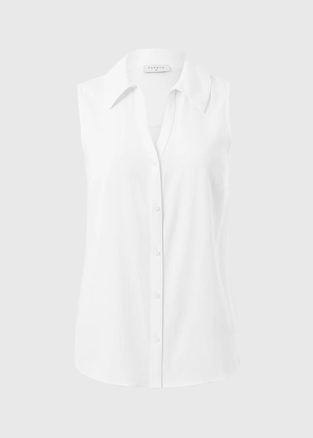 White Sleeveless Clipper Shirt - 28 Image 4