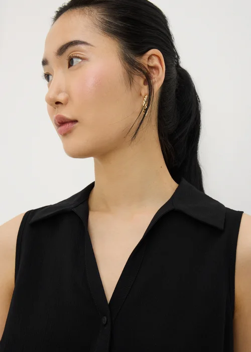 Black Sleeveless Clipper Shirt - 28 Image 1