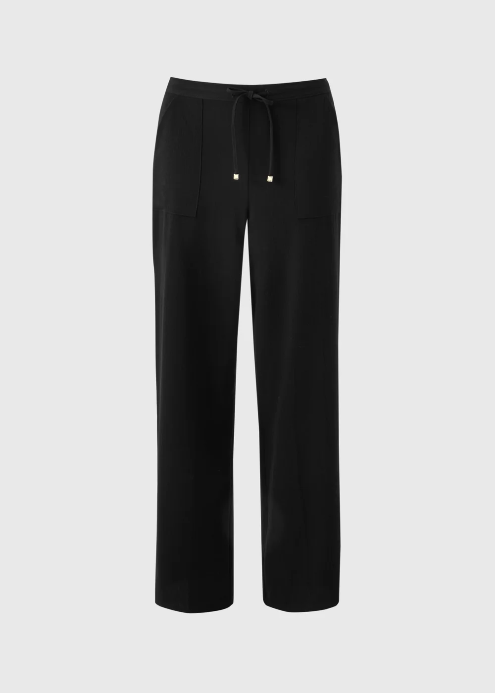 Black Straight Leg Trousers - 20 Image 1