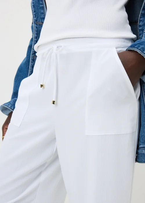 White Full Length Clipper Trousers - 20 Image 3