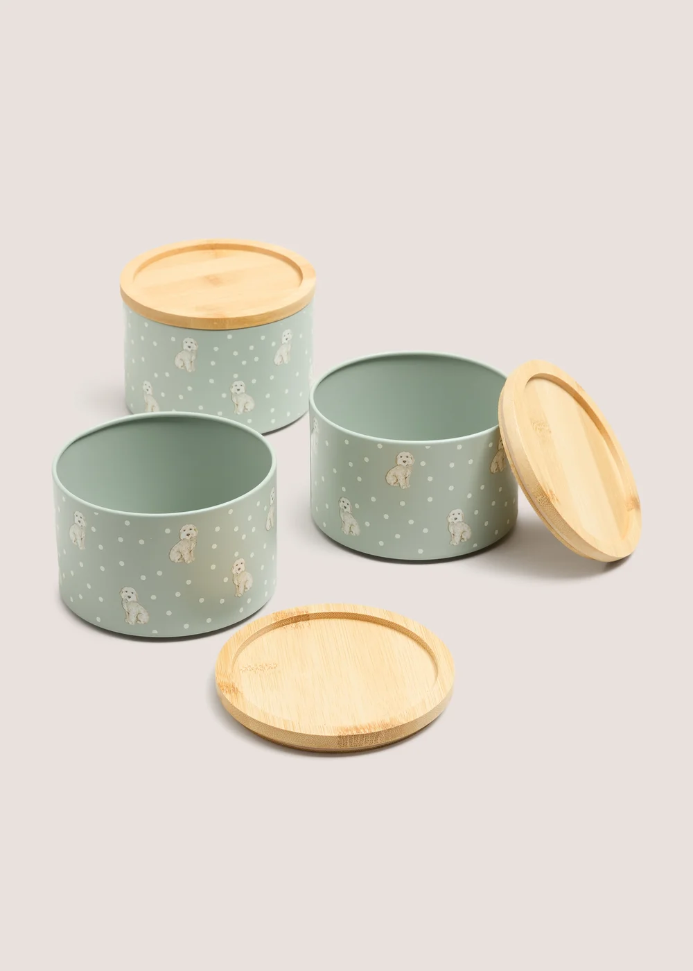 Green Cockapoo Stackable Canisters Image 2