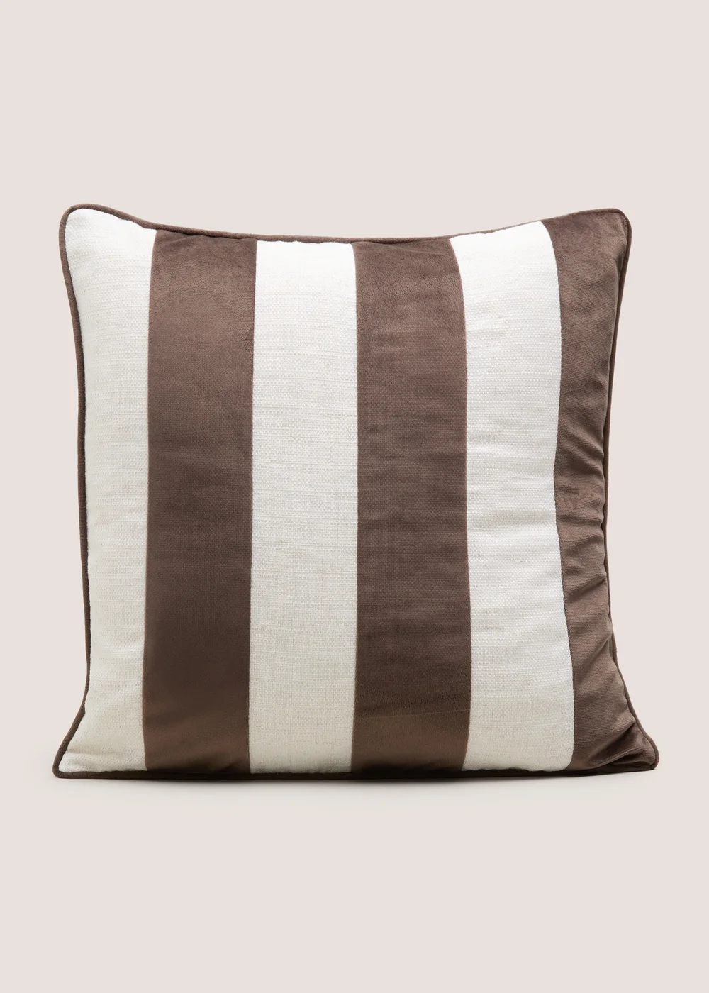 Brown Stripe Cushion Image 1