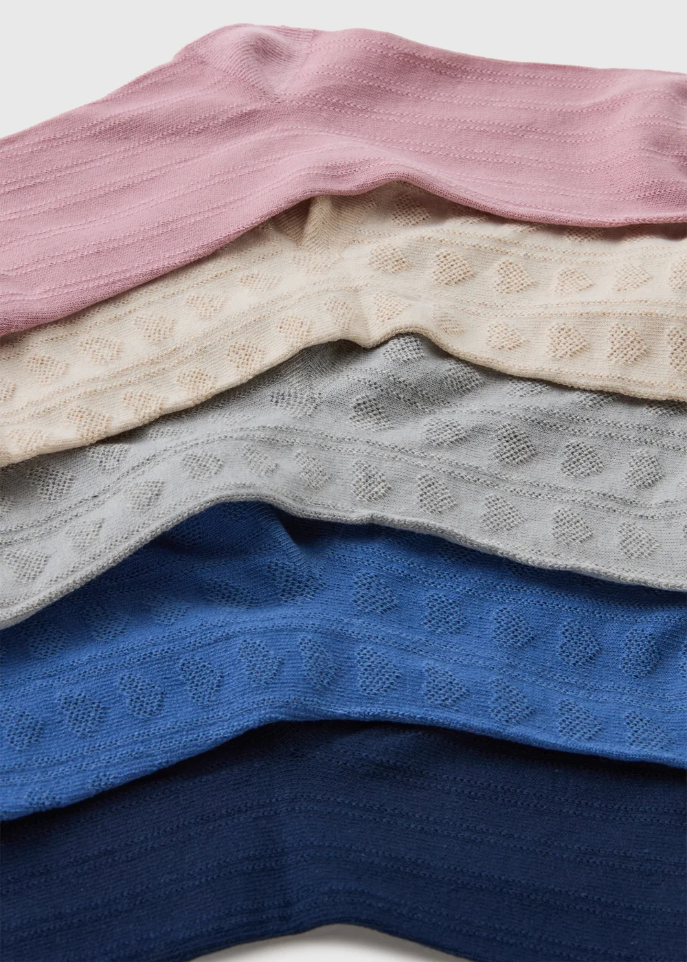 5 Pack Multi Ankle Socks - One Size Image 2