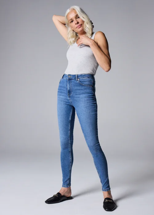 Petite Midwash April Stretch High Rise Skinny Jeans - 6 Image 1