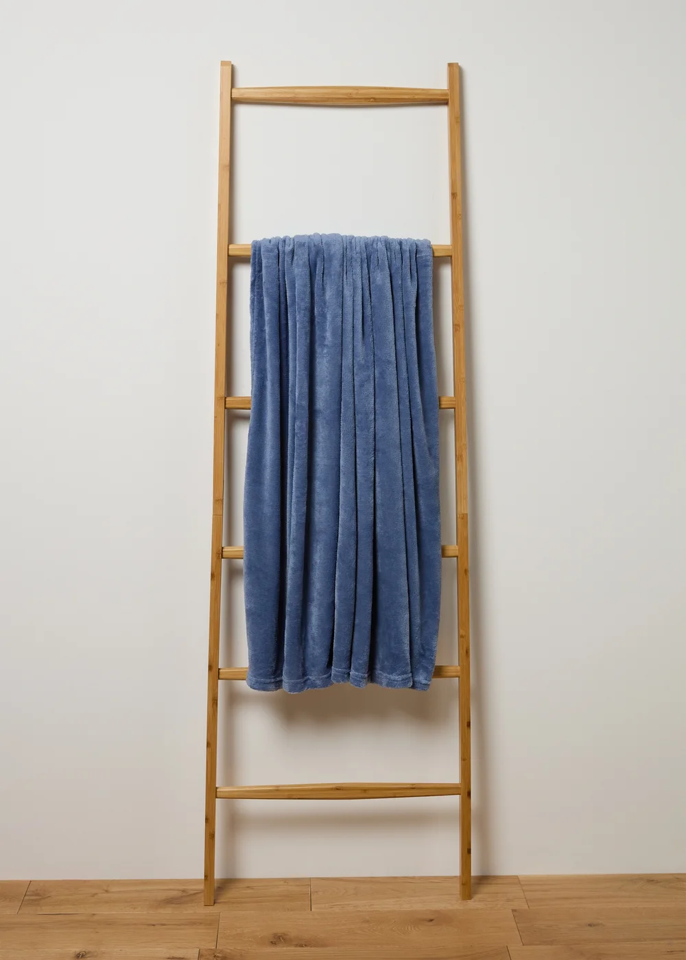 Blue Plain Throw Image 1