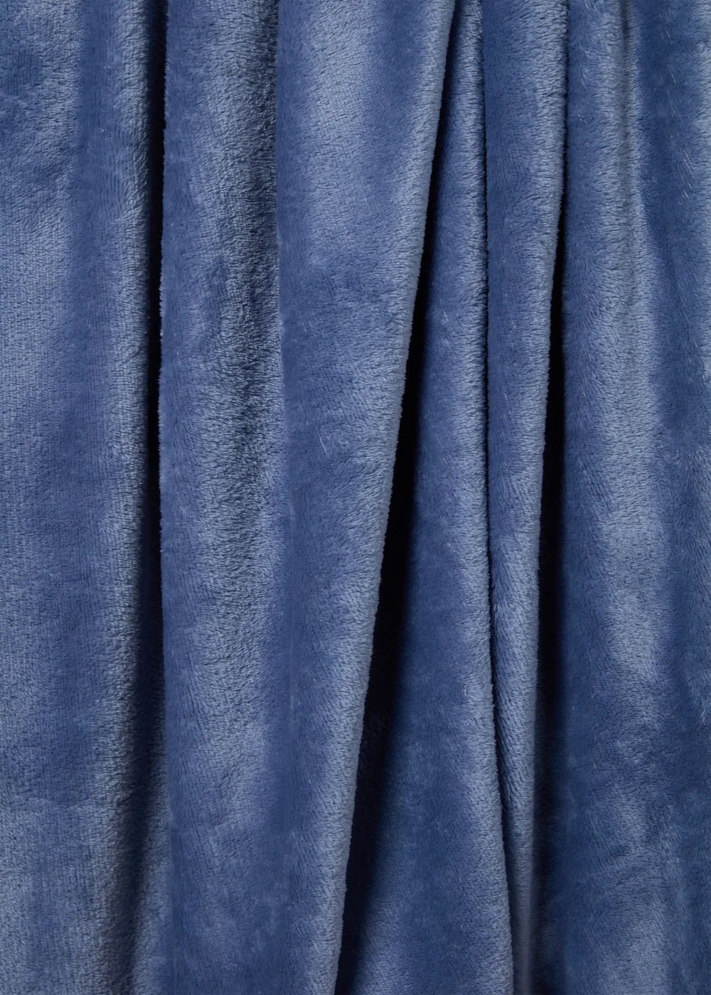 Blue Plain Throw Image 2