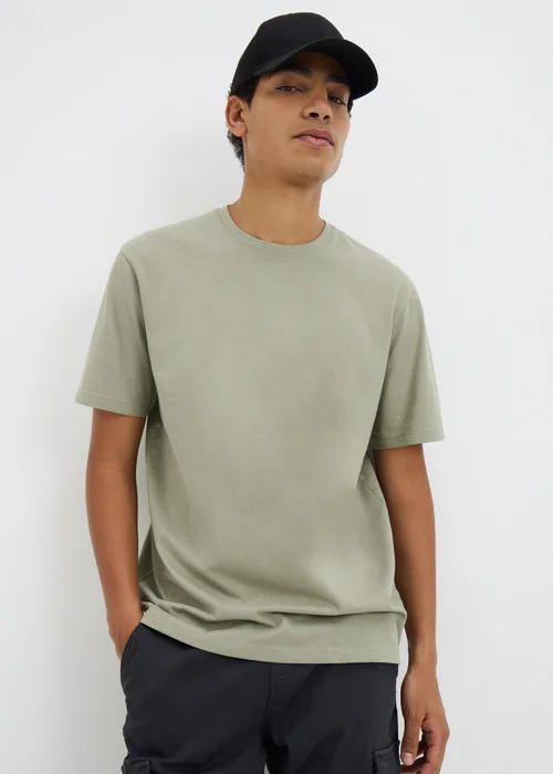 Khaki Essential Crew Neck T-Shirt - XS Image 1