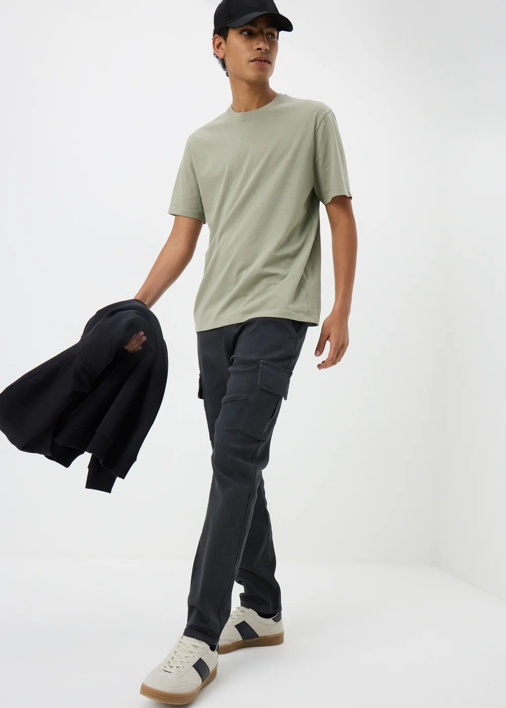 Khaki Essential Crew Neck T-Shirt - XS Image 2