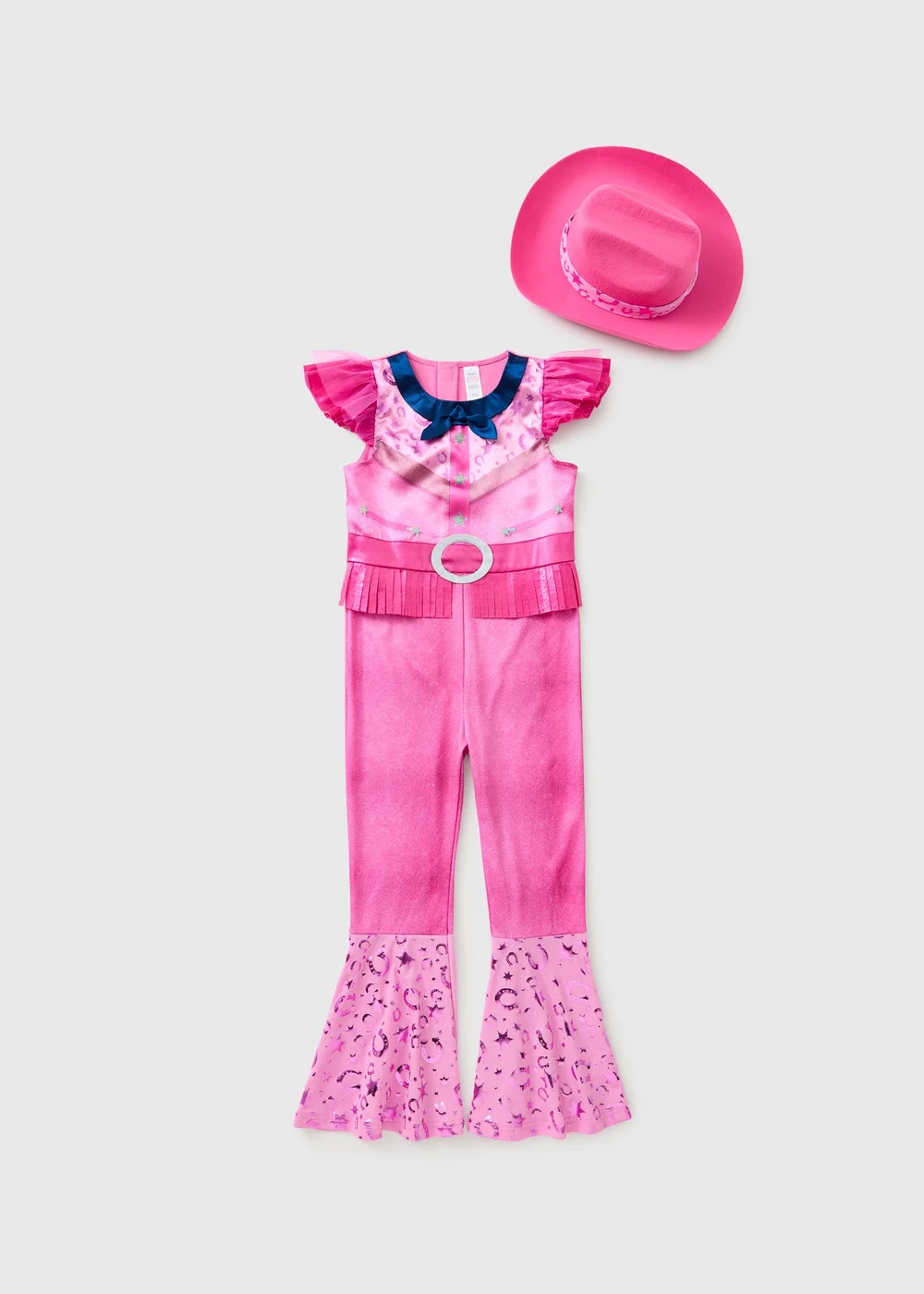 Girls Pink Cow Girl Costume (3-11yrs) - 3 Yrs Image 1