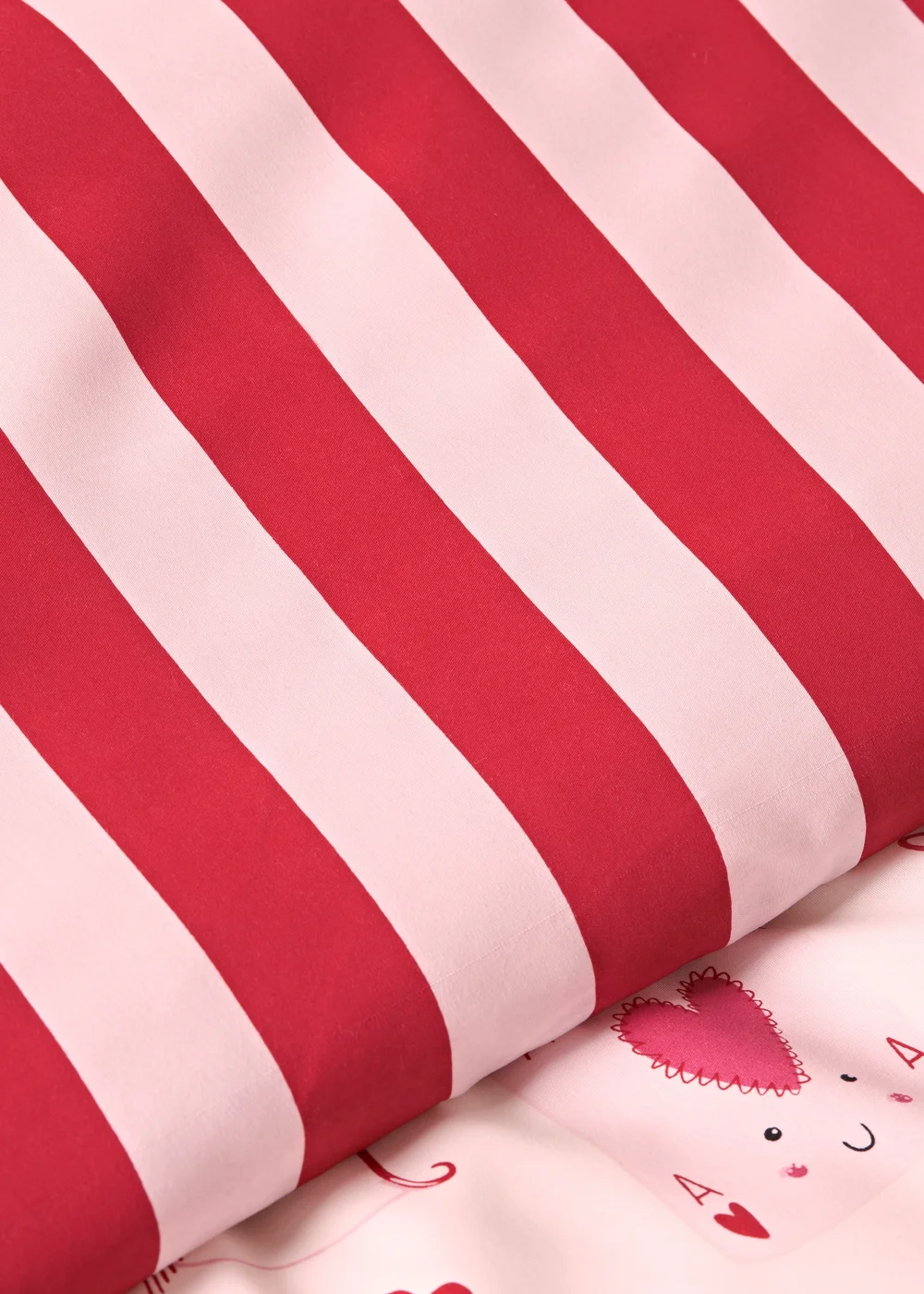 Pink Valentine’s Heart Cake & Strawberry Duvet Set - Single Image 3