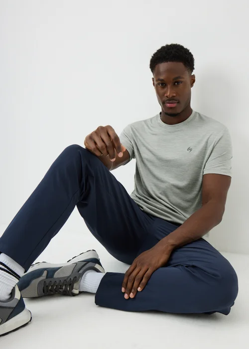 Souluxe Grey 2 Tone Sports T-Shirt - XS Image 1