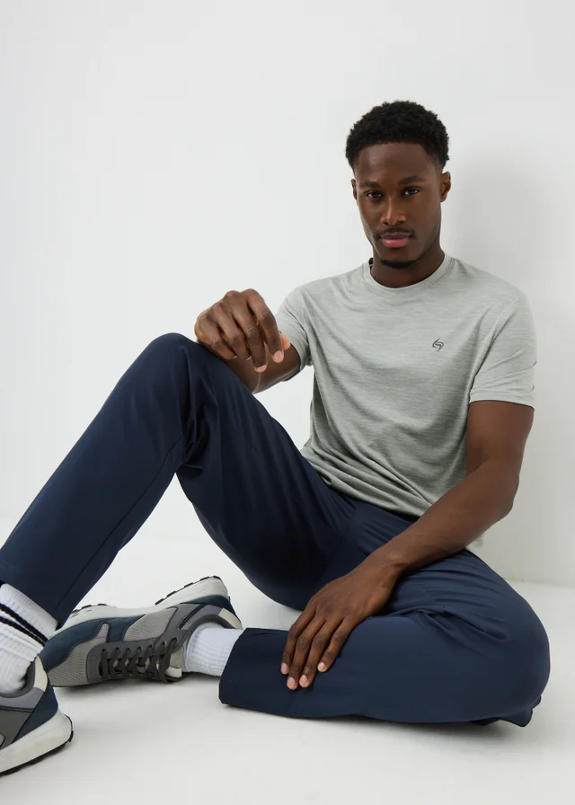 Souluxe Grey 2 Tone Sports T-Shirt