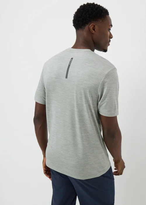 Souluxe Grey 2 Tone Sports T-Shirt - XS Image 3