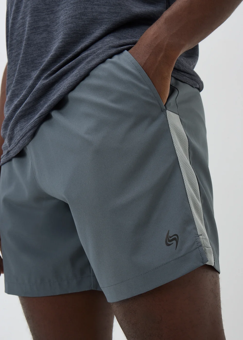 Souluxe Charcoal Sports Shorts - XS Image 2