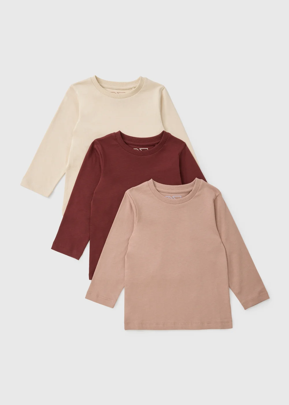 3 Pack Boys Brown Plain Tops (1-7yrs) - 1-1.5 Yrs Image 1
