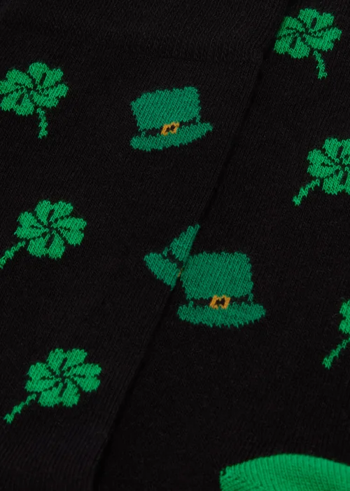 Green St Patrick's Day Ankle Socks - 6-8.5 Image 2