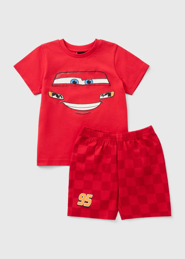 Disney Cars Boys Red Lightning McQueen Short Pyjama Set (1-7 Years)