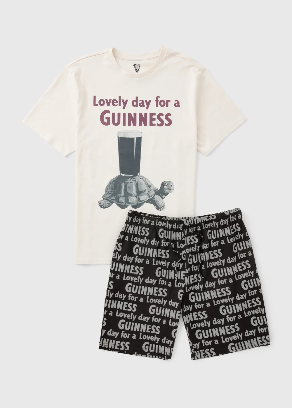 Black Guinness Short Pyjama Set - Extra small Image 2