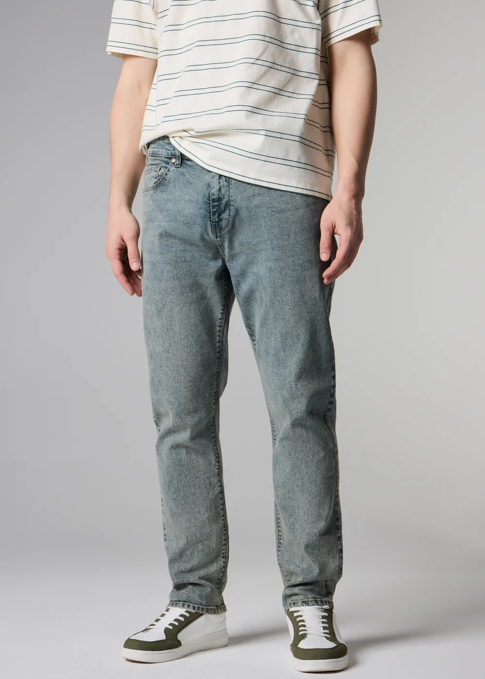 Mid Wash Slim Fit Jeans - 30 R Image 3