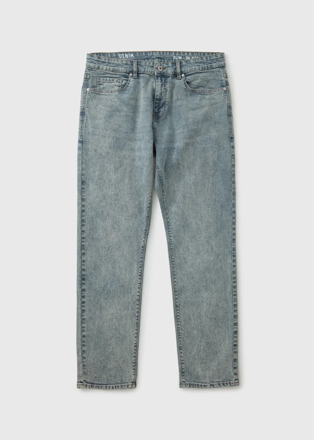 Mid Wash Slim Fit Jeans - 30 R Image 5