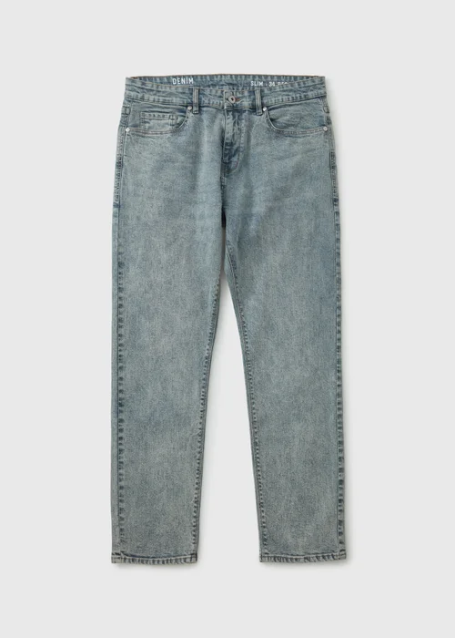 Mid Wash Slim Fit Jeans - 30 R Image 5