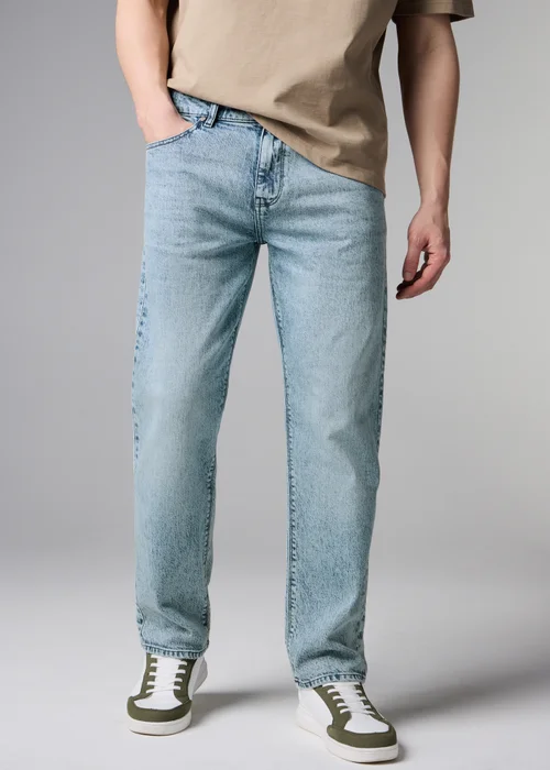 Light Wash Slim Fit Jeans - 36 L Image 2