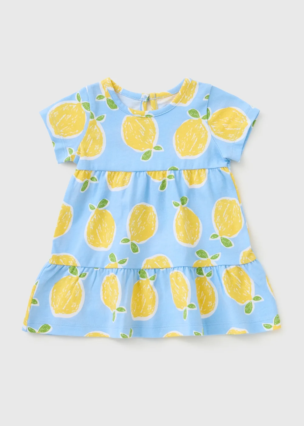 Baby Blue Lemon Dress (Newborn-23mths) - 0-3 months Image 1