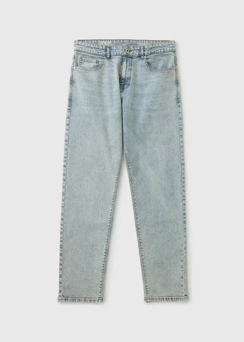 Blue Grey Tapered Fit Jeans - 34 L Image 5
