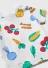 Baby Cream Veg Print T-Shirt (Newborn-23mths) - Up to 1 Month Image 2