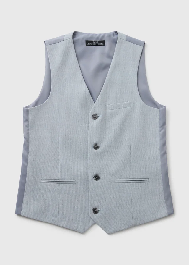 Boys Grey Suit Waistcoat (4-13yrs)