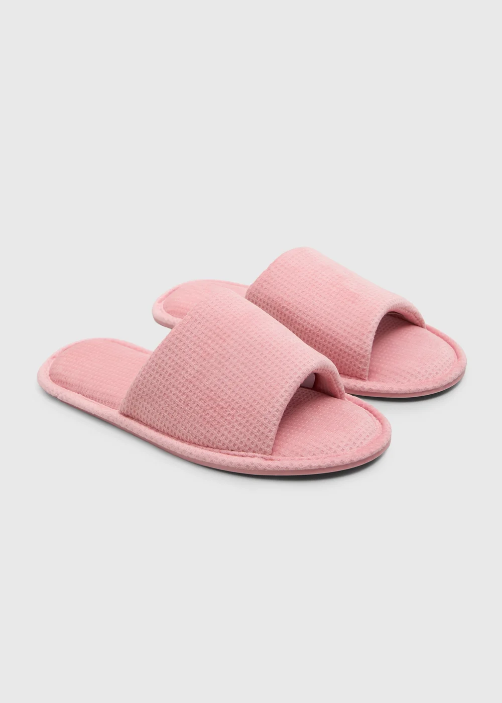 Pink Waffle Slide Slippers - S Image 1
