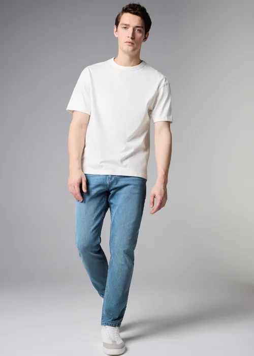 Mid Wash 4 Way Stretch Slim Fit Jeans - 38 L Image 1