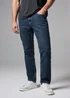 Dark Wash 4 Way Stretch Slim Fit Jeans - 40 R Image 3