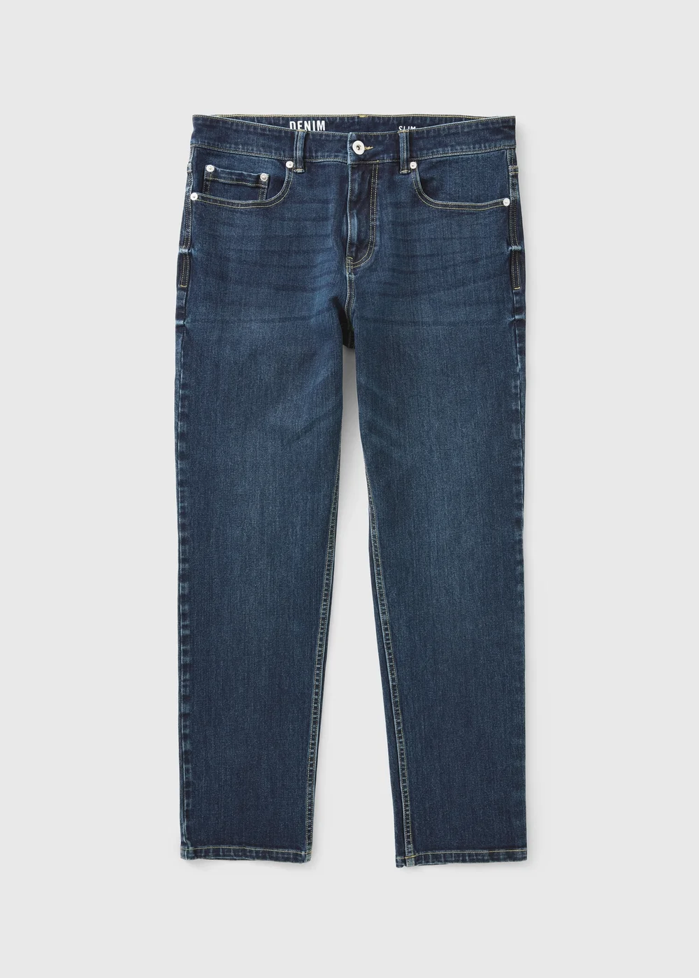 Dark Wash 4 Way Stretch Slim Fit Jeans - 40 R Image 5