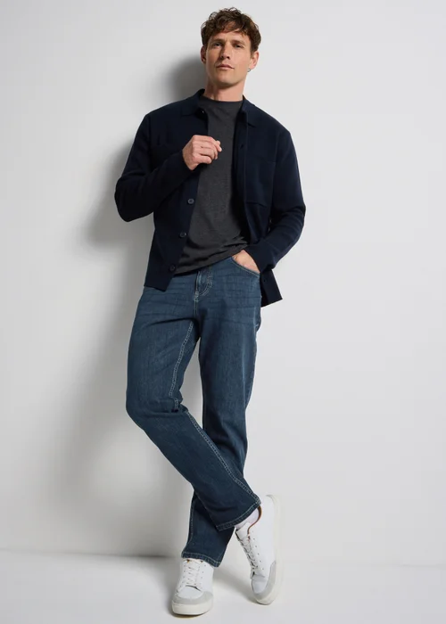 Dark Wash 4 Way Stretch Slim Fit Jeans - 40 R Image 2