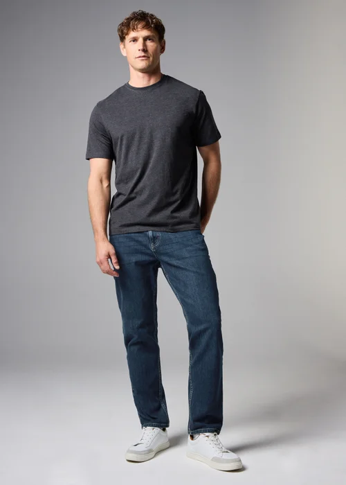 Dark Wash 4 Way Stretch Slim Fit Jeans - 40 R Image 1
