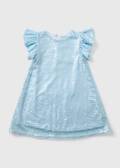 Girls Blue Sequin Dress (1-7yrs) - 1.5-2 Yrs Image 1
